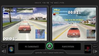 Driver Pc vs Playstation Side by Side Comparison [upl. by Hakvir287]