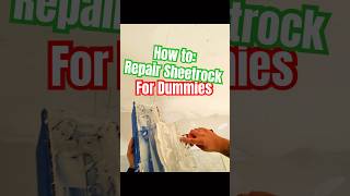 How to repair sheetrock sheetrock diy passiveincome rentalproperty [upl. by Oirasor]