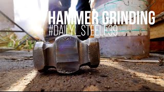 Grinding Blacksmithing Hammers [upl. by Jory]