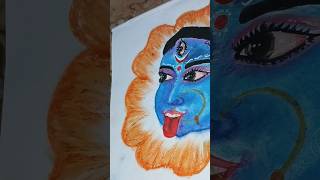 শ্যামা মা pestal amp watercolor drawing 🥰😍drawing art artforum pestal amp watercolordrawing [upl. by Evangelist]