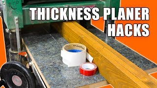 5 Quick Thickness Planer Hacks  Woodworking Tips and Tricks [upl. by Swithin]