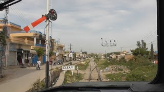 36 DN Sir Syed Express Leaving Chaklala Railway Station Rawalpindi  Cab Ride [upl. by Bernadene424]