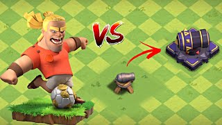 Barbarian Kicker VS All Levels Of Cannon  Clash Of Clans [upl. by Immak406]