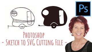 Photoshop  Sketch to Path to SVG Cutting File [upl. by Janessa]