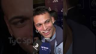 Lautaro Martínez y su aprecio por RACING futbolargentino RACING copasudamericana [upl. by Aelahc]