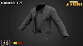 Mandarin Jacket Black  PUBG Item Showcase [upl. by Aicirt34]