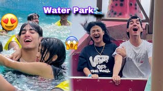 Wet and joy with her At Water Park With Her😍  Vinod Bhatt  VB [upl. by Airaet]