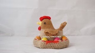 Gallina amigurumi tutorial [upl. by Opiak]