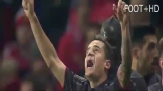 Philippe Coutinho Goal  Manchester United vs Liverpool 11 Europa League 2016 HD Chip Goal [upl. by Aihtekal]