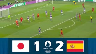 Japan vs Spain 12  Womens Olympic Football Tournament Paris 2024  Match Highlights [upl. by Okiruy]