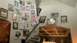 Russs Wall Full of Plaques  Shows Off Plaques With Scott Storch [upl. by Jeannie]