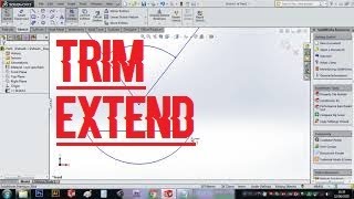 SOLIDWORKS  TRIM DAN EXTEND [upl. by Tem]