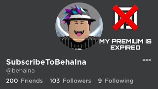 My Roblox Premium Is Expired [upl. by Akehsar833]