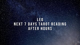 Leo  try to chill  next 7 days timeless tarot reading [upl. by Tsiuqram]