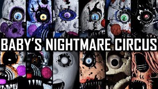 Babys Nightmare Circus  All Jumpscares Complete [upl. by Winn679]