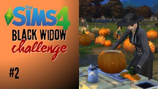 Wednesday makes a familiar friend Black Widow Challenge Sims 4 [upl. by Bonilla133]