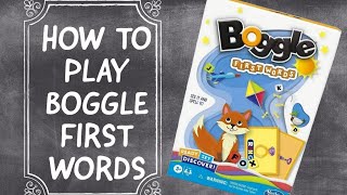 BOGGLE FIRST WORDS GAME PLAY INSTRUCTIONS [upl. by Acie261]