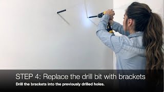 Floating Shelf Brackets that Fit in your Drill Easiest to Install Brackets [upl. by Aihsrop]