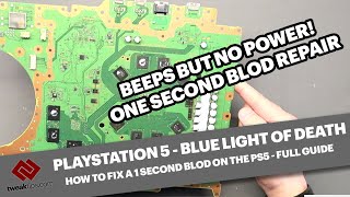 PlayStation 5 Beep On Beep Off  How to fix a PS5 that wont turn on BLOD Blue Light Repair [upl. by Lucky693]