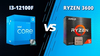 Intel Core i3 12100f VS Ryzen 5 3600  i3 12100f Review [upl. by Nell]