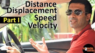 Distance Displacement Speed and Velocity [upl. by Frager437]