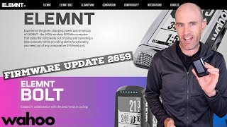 Wahoo ELEMNTBOLT Firmware Update 2659 Features April 2019 [upl. by Orling]