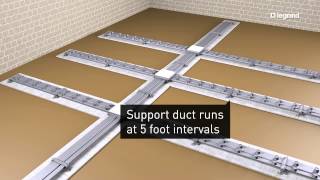 Wiremold How to Install Walkerduct Underfloor Ducts [upl. by Krug]