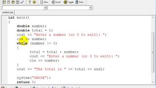 C Accumulator for Adding Any Number of Values using Sentinel Loop [upl. by Moretta]