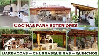 Cocinas exteriores ✔👍✔ Barbacoas  Quinchos [upl. by Aivad]