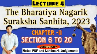 Chapter 2  Section 6 to 20  Constitution of Criminal courts and offices  BNSS  with case laws [upl. by Nnahaid]