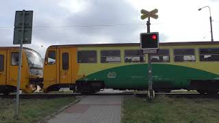 Železniční přejezd ZlínU mlýna CZ  11112023  Railroad crossing [upl. by Nimajaneb]