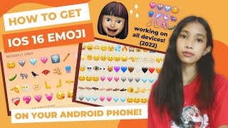 NEW EMOJIS 👀 HOW TO GET iOS 16 EMOJIS ON YOUR ANDROID PHONE  LOVELY UMALI [upl. by Assel]