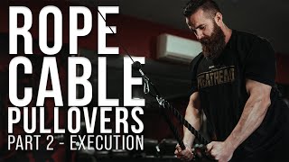 Rope Pullovers for Lats  Muscle Building Exercise Library  Pt2 FORM up w Hypertrophy Coach [upl. by Tavy175]