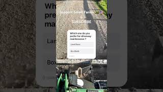 Box Blade or Land Plane For Driveway Maintenance Comment below 👇 tractors boxblade landplane [upl. by Lauhsoj]