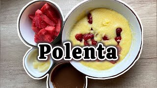 Polenta  Finom egyszerű edzés előtti étkezés [upl. by Aicened260]