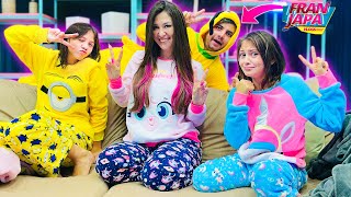 FESTA DO PIJAMA PARA MENINAS   E UM INTRUSO   Fran Japa [upl. by Aihtnys]