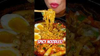 SPICY BULDAK CARBO NOODLES koreanfood asmr buldak [upl. by Hatokad]