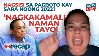 Paalala ng exAFP chief kay Sara Duterte Good manners and right conduct [upl. by Atimed]