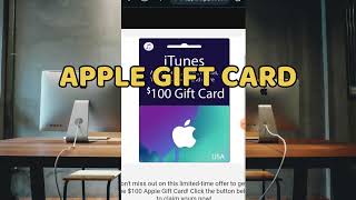 How to get free Apple gift card codes 100 free easy 😍 [upl. by Neehsar110]