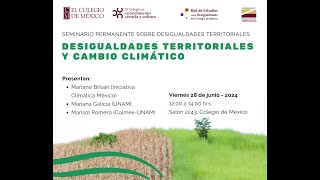 Desigualdades Territoriales y Cambio climático  Seminario permanente sobre Desigualdades Territo [upl. by Dielu715]