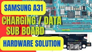 how to fix samsung a31charging problem sm A315f with aid borneo tool jinsi ya kutengeneza [upl. by Inaliel653]