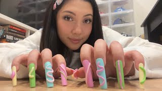 ASMR floor tapping and scratching 💅 LONG nails [upl. by Memory518]