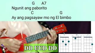 Ang Huling Bimbo Easy UKULELE Chords hulingelbimbo ukulelechords ukulelecover [upl. by Lantz]