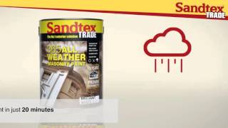 Sandtex Trade 365 All Weather Masonry Paint [upl. by Flemings707]