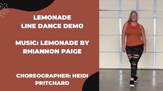 Lemonade Improver Line Dance Demo [upl. by Cavuoto]