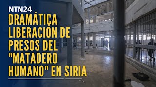 La dramática liberación de cientos de presos en la cárcel más temida de Siria [upl. by Ttocs]