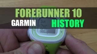 Garmin Forerunner 10  History and Personal Records [upl. by Politi600]