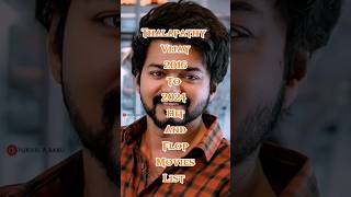 Thalapathy Vijay 2016 To 2024 Hit And Flop Movies List goat vijaythalapathy vijay [upl. by Rennerb]