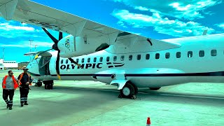 ✈ TRIP REPORT  Olympic Air ATR 72600  Athens to Kefalonia  A3292  070424  Full Flight [upl. by Sualakcin]