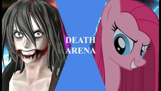 JEFF THE KILLER vs PINKAMENA Creepypasta  DEATH ARENA [upl. by Rebecka]